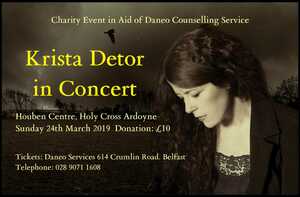 An Evening with Krista Detor benefiting Daneo Counseling Service