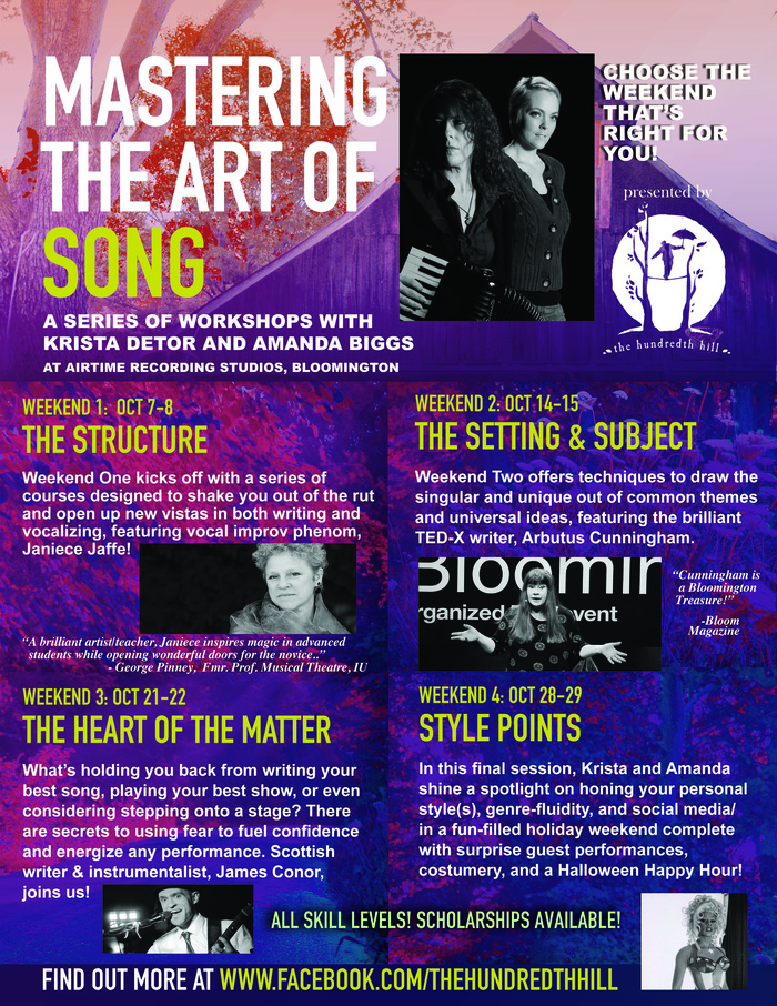 Art of the Song Masterclass - Fall Weekend Series October 7-29, 2017